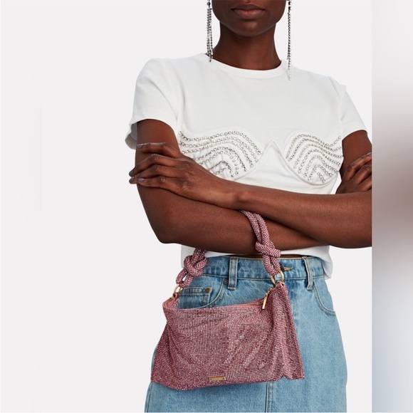 NWT Cult Gaia designer rhinestone handbag authentic. Retails for over $495 - Picture 4 of 6